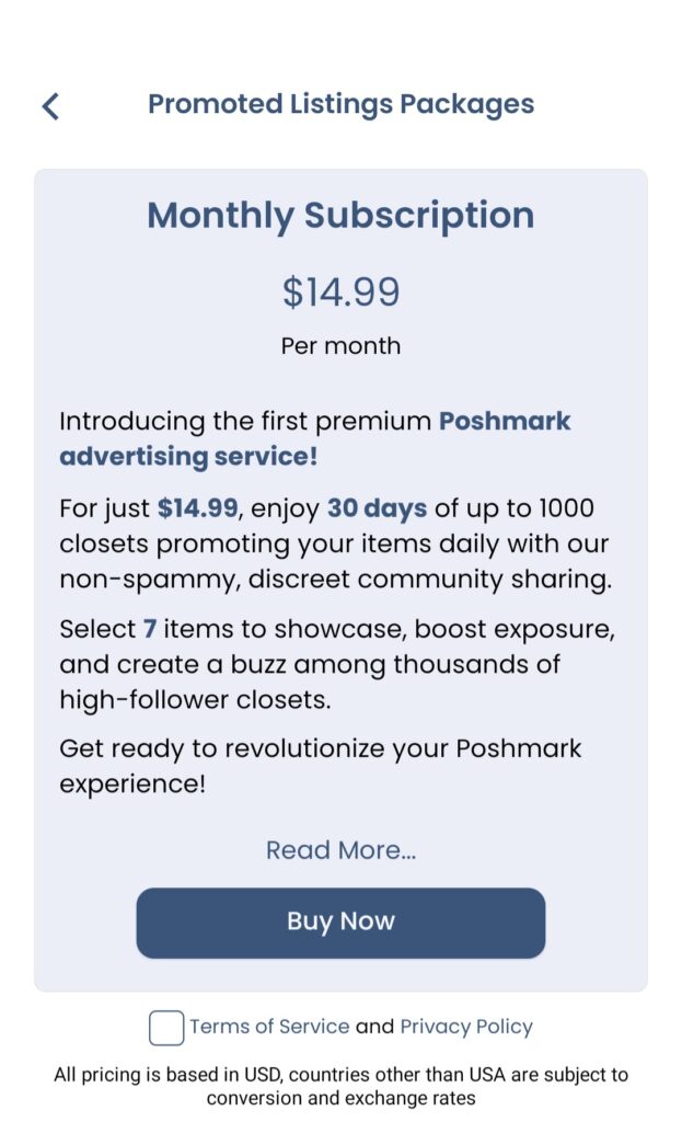 Posh Sidekick Promoted Listing Service - 10x Increased Reach