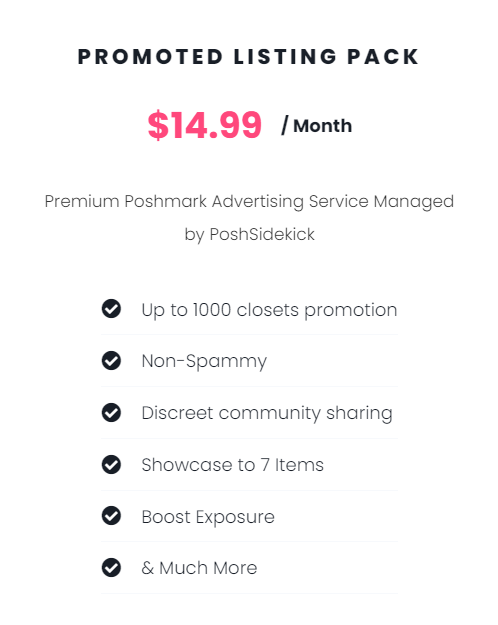 Promoted Listing Pack