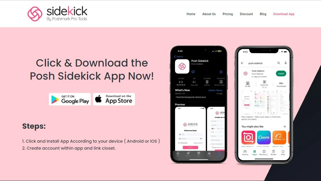 Posh SideKick App Download Posh Sidekick