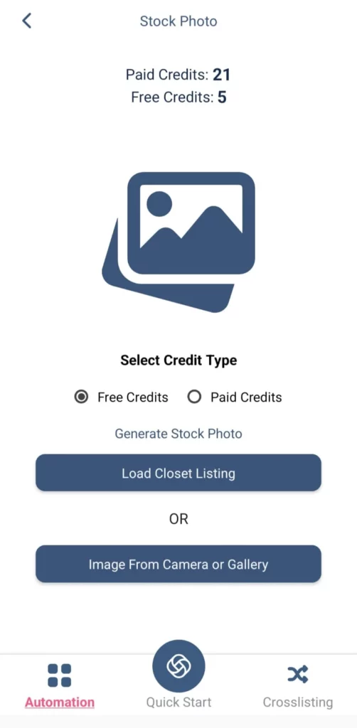 AI Stock Photo Creator within the Sidekick Tools app