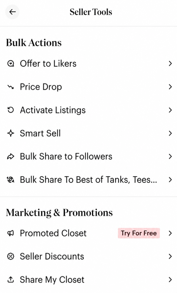 Activate Listings Activate Listings Poshmark