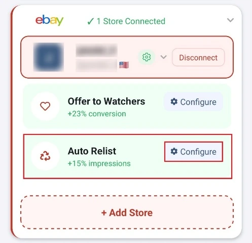 Tap Configure Tap Configure