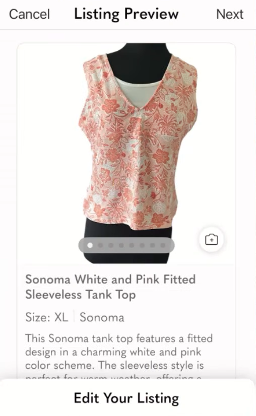 Edit Poshmark Listing Edit Poshmark Listing