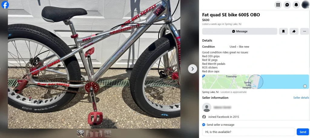 Facebook Marketplace OBO Listing Facebook Marketplace OBO Listing