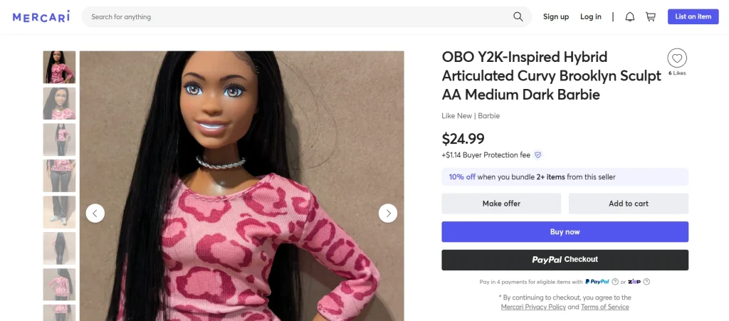 Mercari OBO Listing Mercari OBO Listing