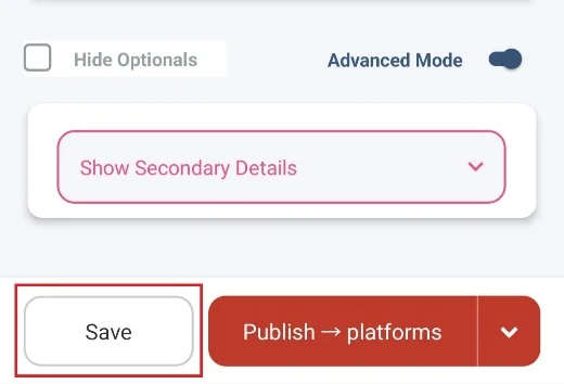 Save Button Save Button